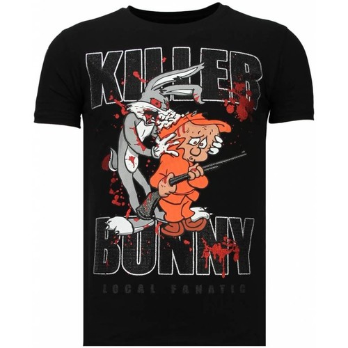 Kleidung Herren T-Shirts Local Fanatic Killer Bunny Strass Schwarz