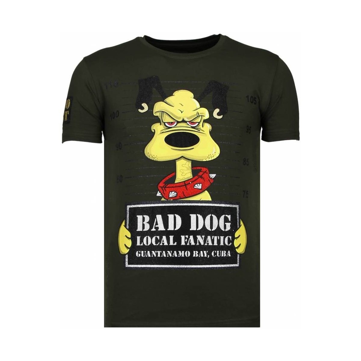 Kleidung Herren T-Shirts Local Fanatic Bad Dog Strass Grün