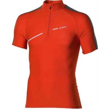 Kleidung Herren T-Shirts & Poloshirts Asics 1/2 ZIP TOP FW12 421016-0540 Orange