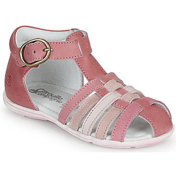 Schuhe Mädchen Sandalen / Sandaletten Citrouille et Compagnie VISOTU Rosa / Multicolor