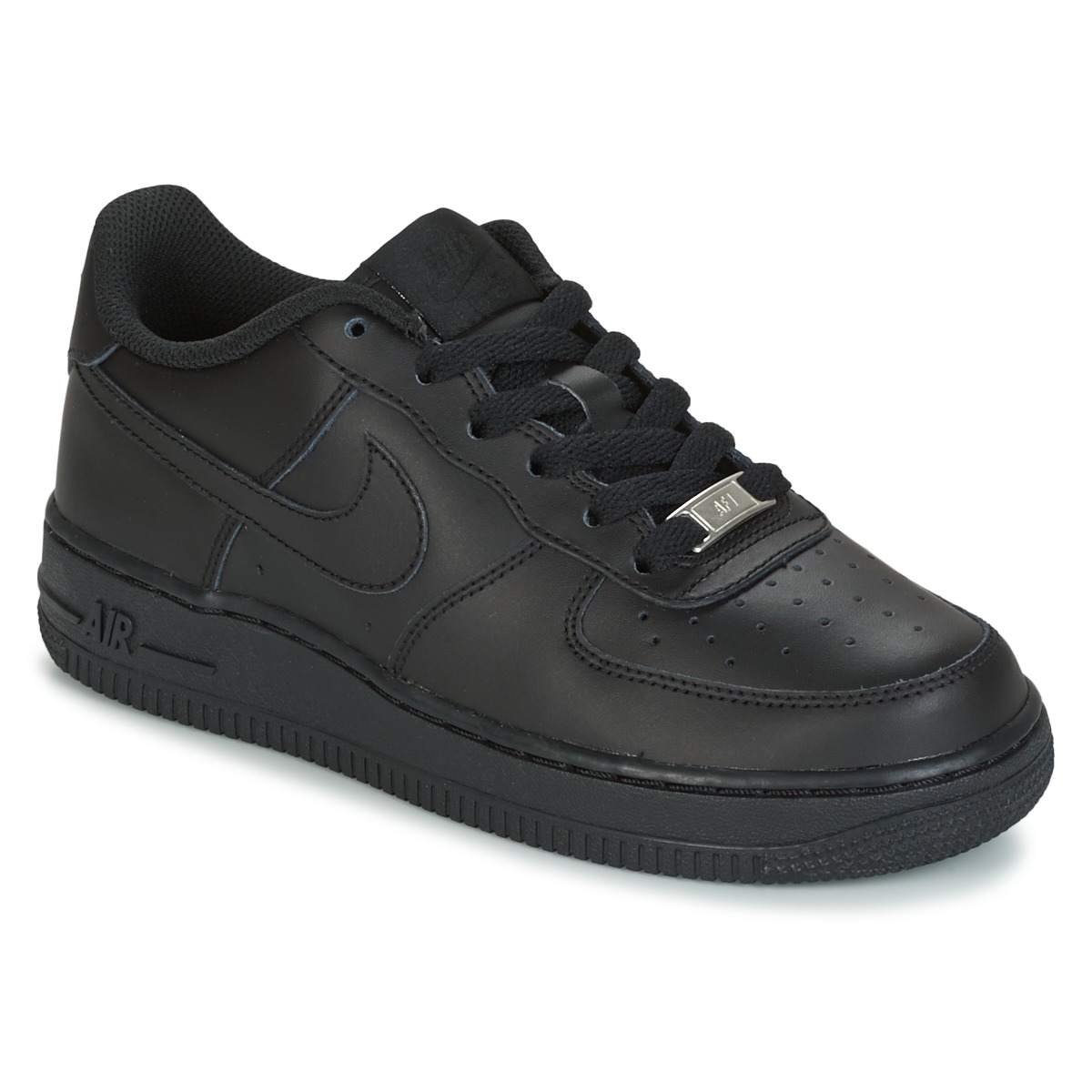 Schuhe Kinder Sneaker Low Nike AIR FORCE ONE KIDS Schwarz