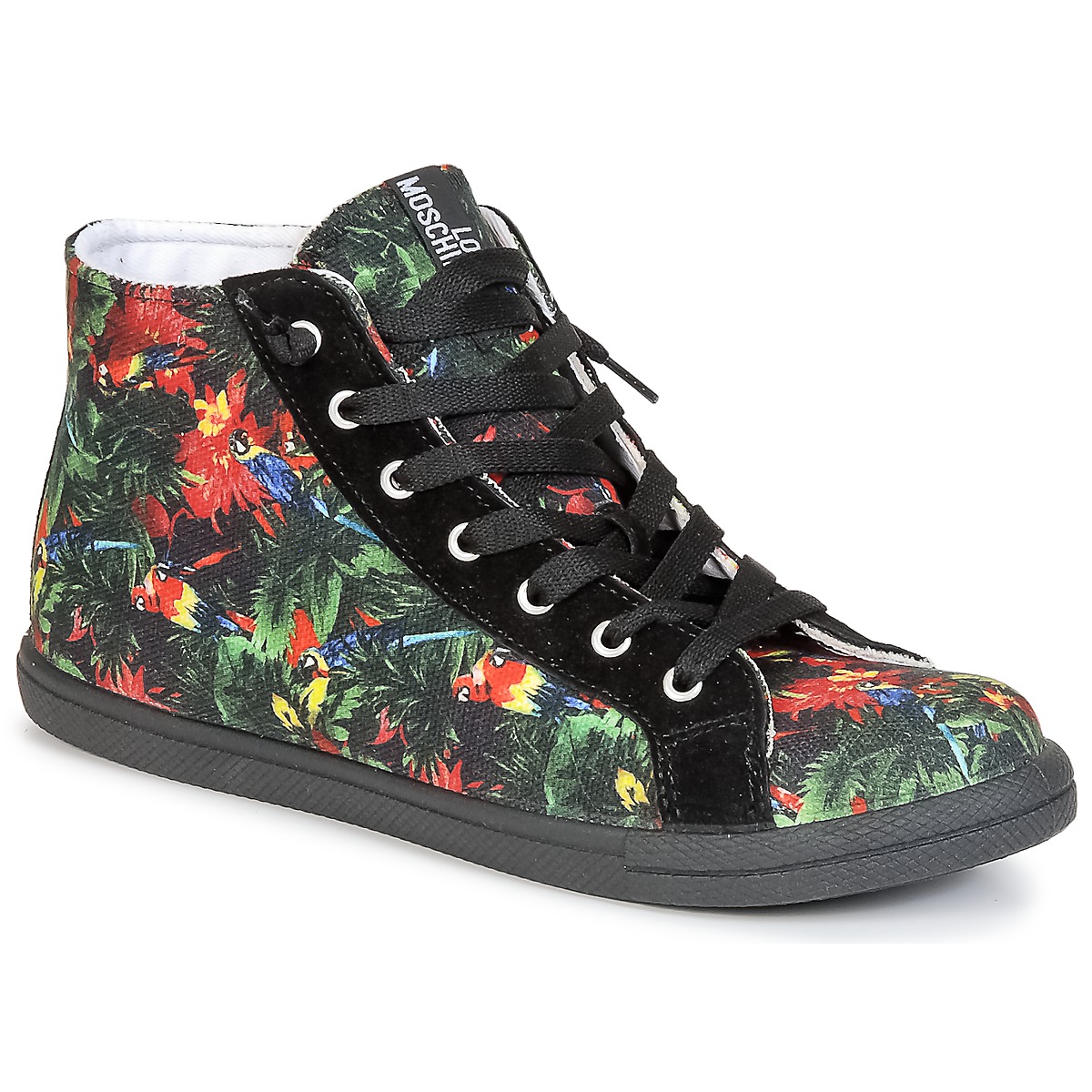 Schuhe Damen Sneaker High Love Moschino JA15132G0KJE0000 Schwarz / Multicolor