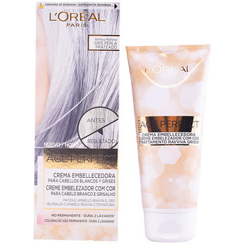Beauty Damen Haarfärbung L'oréal Age Perfect Crema Embellecedora Con Color 02-gris Perla 