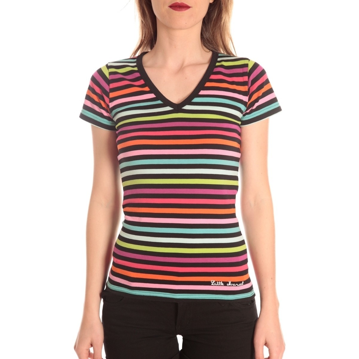 Kleidung Damen T-Shirts Little Marcel t-shirt alexina MC 229 Multicolor
