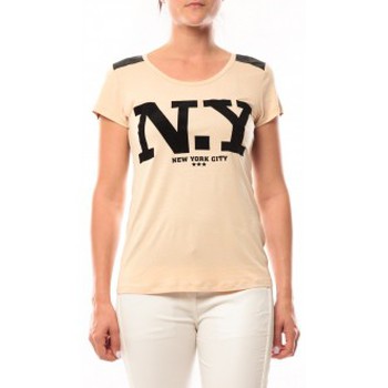Kleidung Damen T-Shirts Dress Code T-Shirt Love Look NY 1660 Beige Beige