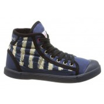 Schuhe Damen Sneaker Little Marcel Baskets Samba Up Stripes Bleu Blau