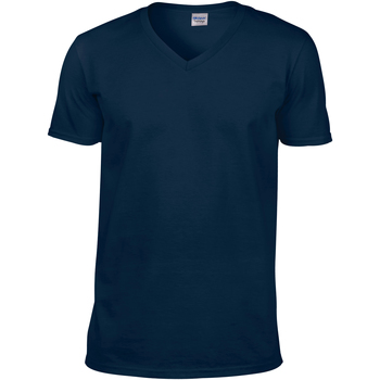 Kleidung Herren T-Shirts Gildan 64V00 Blau