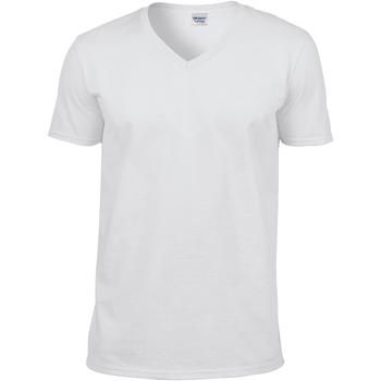 Kleidung Herren T-Shirts Gildan 64V00 Weiss