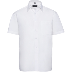 Kleidung Herren Kurzärmelige Hemden Russell J937M Weiß