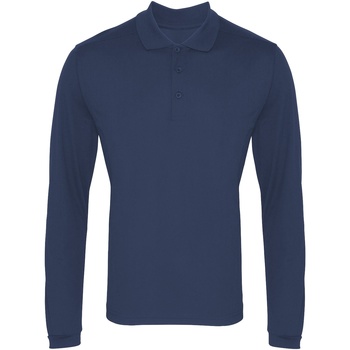 Kleidung Herren Langärmelige Polohemden Premier PR617 Blau