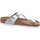 Schuhe Damen Pantoletten / Clogs Birkenstock Pantoletten Gizeh NL WB Metallic Silver 1003674-Gizeh Silbern