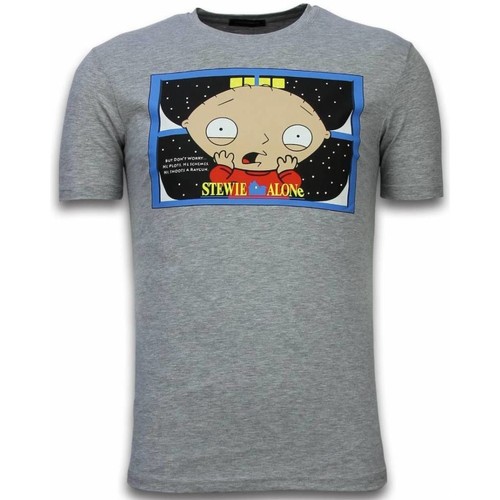 Kleidung Herren T-Shirts Local Fanatic Stewie Family Guy Grau