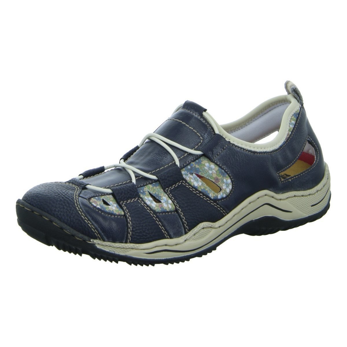 Schuhe Damen Slipper Rieker Slipper DA-HALBSCH L0561-14 Blau