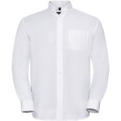 Kleidung Herren Langärmelige Hemden Russell 932M Weiß