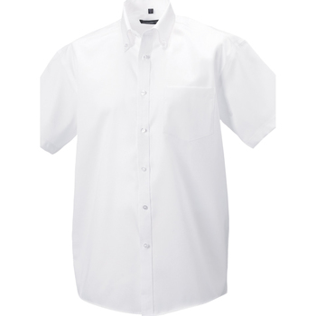 Kleidung Herren Kurzärmelige Hemden Russell 957M Weiss