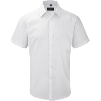 Kleidung Herren Kurzärmelige Hemden Russell 963M Weiß