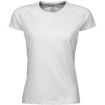 Kleidung Damen T-Shirts Tee Jays Cool Dry Weiss