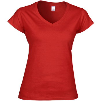 Kleidung Damen T-Shirts Gildan Soft Style Rot
