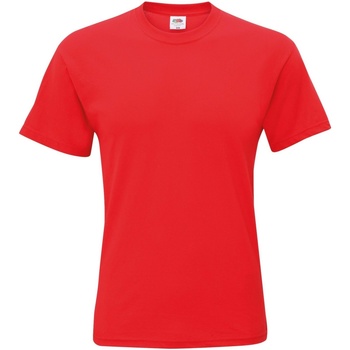 Kleidung Herren T-Shirts Fruit Of The Loom SS12 Rot
