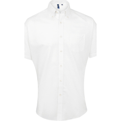Kleidung Herren Kurzärmelige Hemden Premier PR236 Weiß