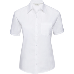Kleidung Damen Hemden Russell J937F Weiß