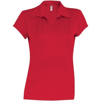 Kleidung Damen Polohemden Kariban Proact PA483 Rot
