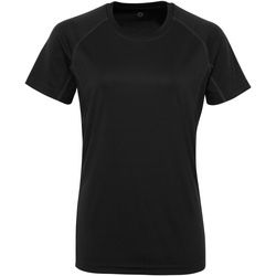 Kleidung Damen T-Shirts Tridri Panelled Schwarz