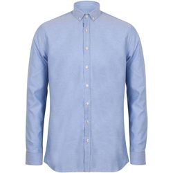Kleidung Herren Langärmelige Hemden Henbury HB512 Blau