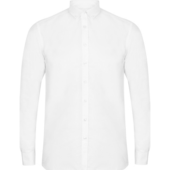 Kleidung Herren Langärmelige Hemden Henbury HB512 Weiss