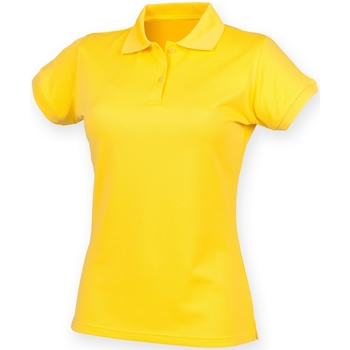 Kleidung Damen Langärmelige Polohemden Henbury Coolplus Multicolor