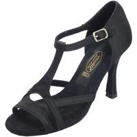 Schuhe Damen Sportliche Sandalen Vitiello Dance Shoes 402 Raso nero forma Schwarz